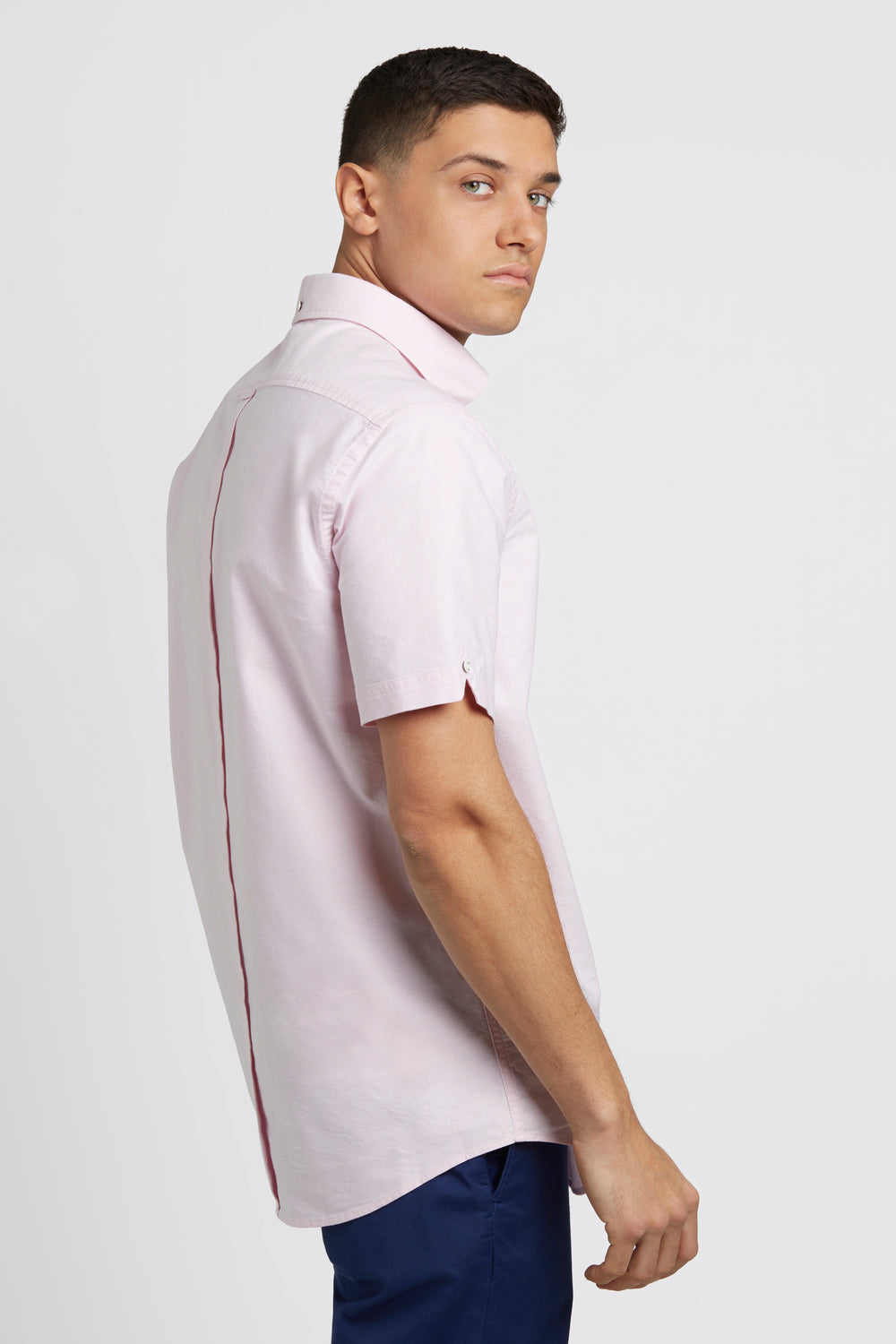 Chemises Ben Sherman Short Sleeve Brighton Oxford Organic Rose | XJD-44295942